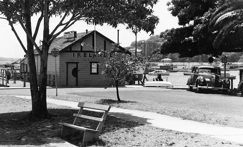 Ireland's Boatshed at Double Bay 1953 - Courtesy Woollahra Library